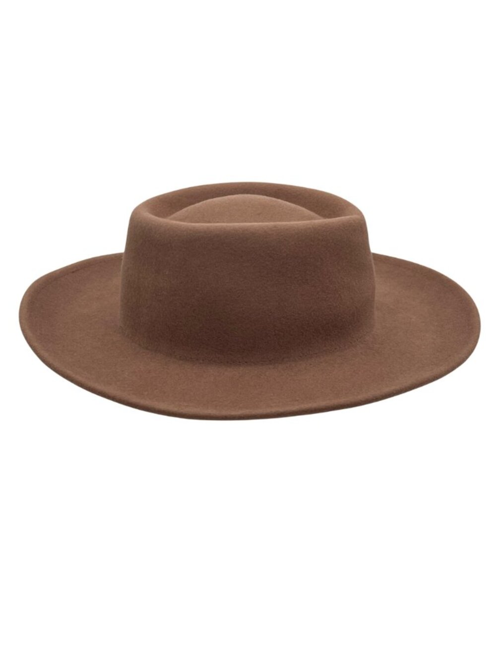 Gigi Pip Brown Australian Wool Wide Brim Womens Girls 53 Youth Hat S/M Adj Band - Picture 15 of 16